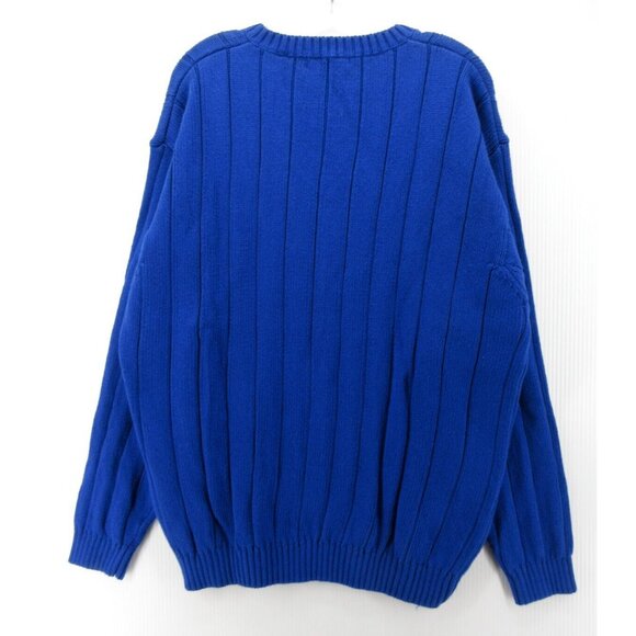 VINTAGE Eddie Bauer Sweater Large Pullover 90s Chunky Knit Heavy Logo - Picture 7 of 10